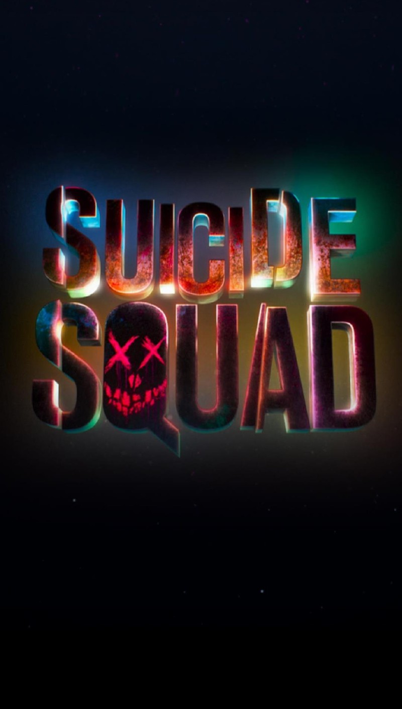 Крупный план неонового текста с надписью suicide squad (dsfg, sdf)