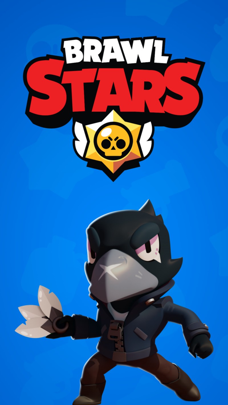 Brawl stars - скриншот скриншот скриншот (чёрный, бравл старс, brawl stars, коричневый, ворона)