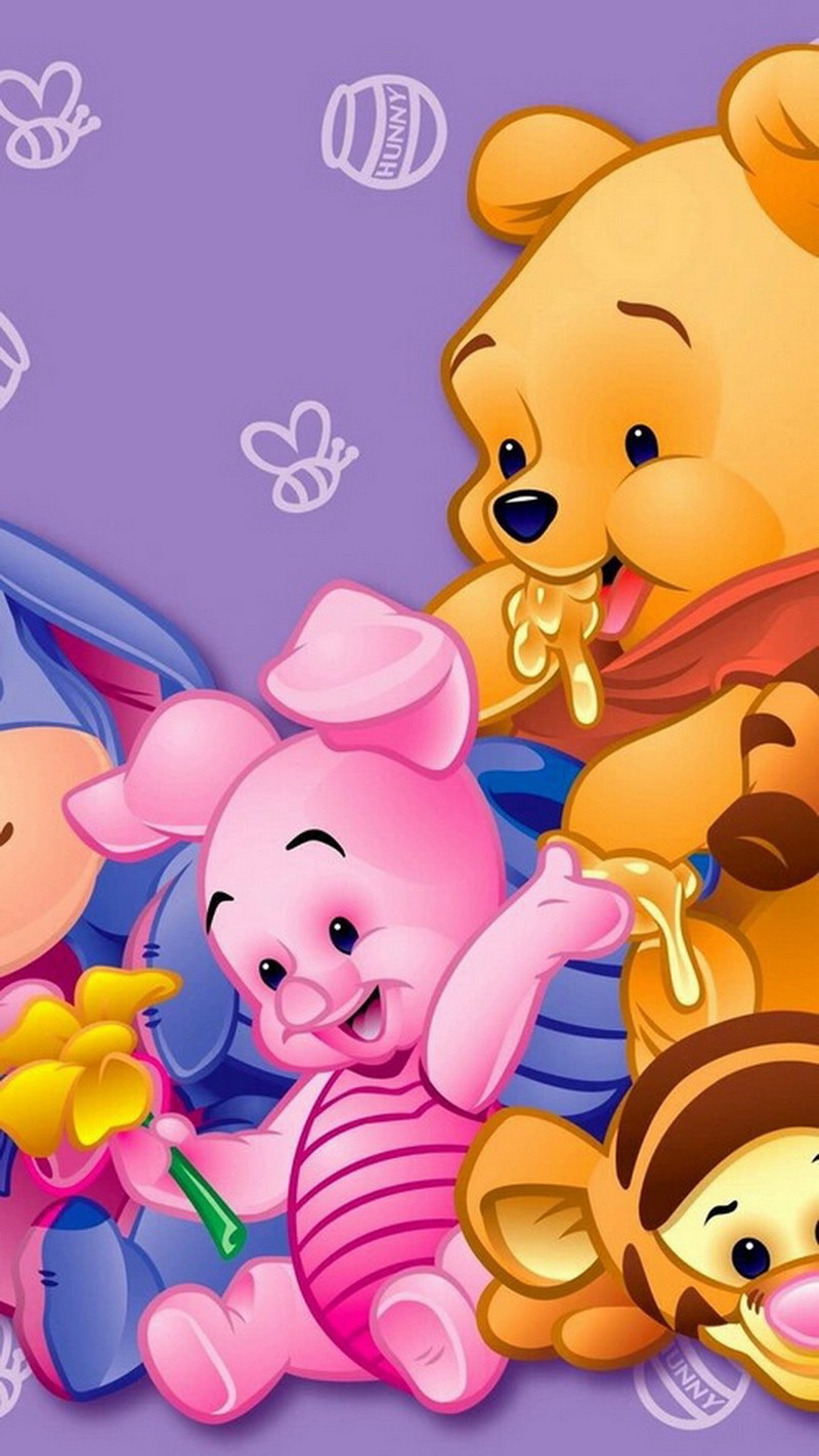 Обои в стиле в winnie the pooh и его друзей (медведь, пух, pooh, вини, winnie)