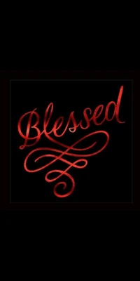 blessed, red wallpaper