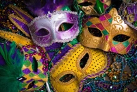 brillo, mardi gras, máscara, máscaras, nueva orleans