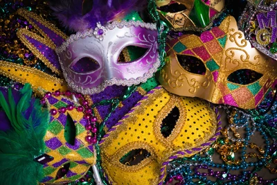 glitter, mardi gras, maske, masken, new orleans