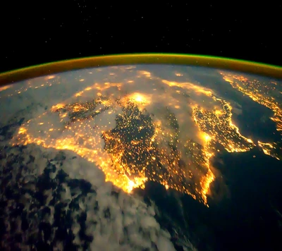 Terra iluminada: Uma visão de satélite das paisagens noturnas