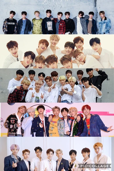 bts, exo, wanna one, siebzehn, stray kids