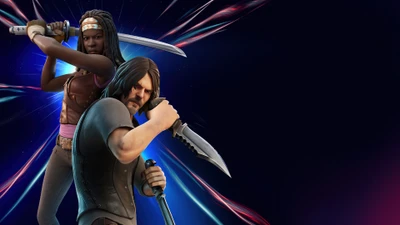 Fortnite: Skins de Batalla Real de Daryl Dixon y Michonne