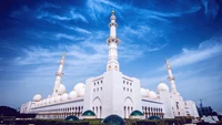 sheikh zayed grand mosque, 5k, abu dhabi, united arab emirates, islamic wallpaper