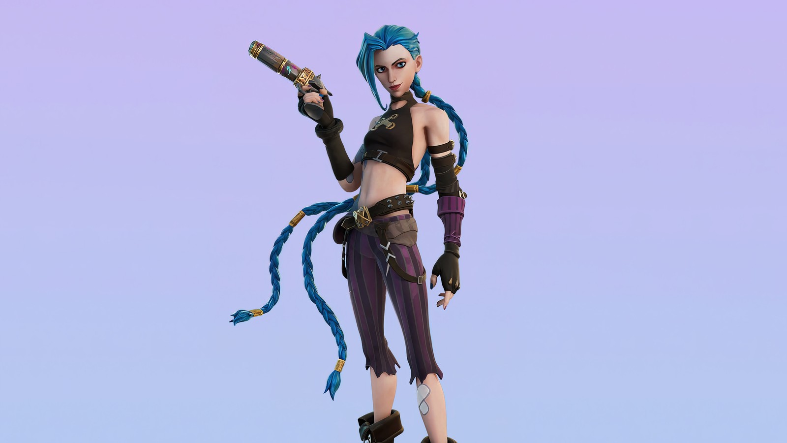 Téléchargez le fond d'écran arcane, jinx, tenue, peau, league of legends