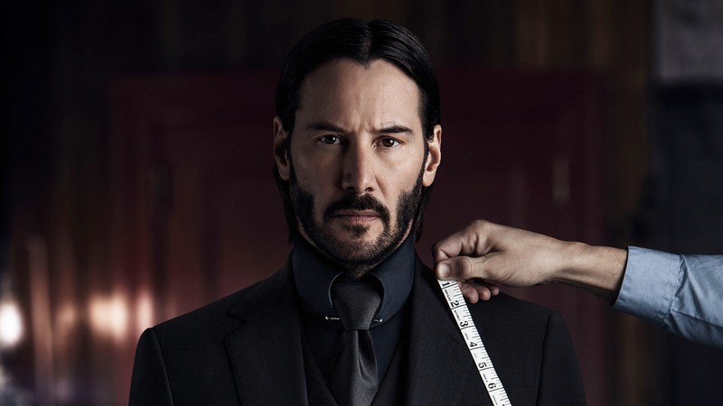 Арабский мужчина в костюме измеряет свой галстук линейкой (киану ривз, keanu reeves, действие, лоб, лицо)