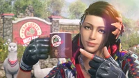 Azucena celebra con café en Tekken 8