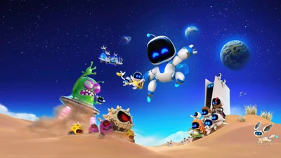 astro bot, videojuego, personajes