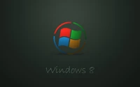 Windows 8 Logo in Colorful Sphere Design