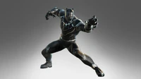 Figurine d'action dynamique de Black Panther de Marvel Comics