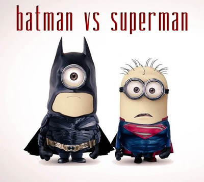 batman, engraçado, minions, superman