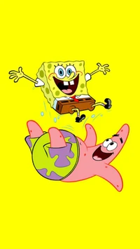 мультфильм, patric, губка боб, spongebob, квадратные штаны