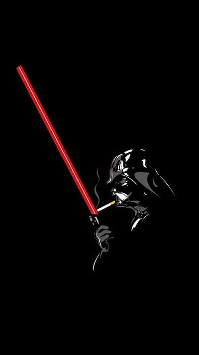 darth vader, rauchen