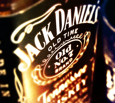 noir, jack daniels, étiquette, no7, vieux