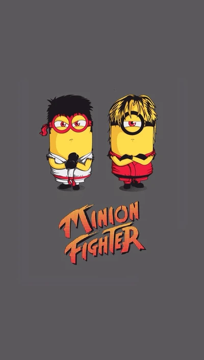 Minion Fighter: Playful Minions in Retro Costumes