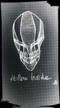 Hollow Mask of Ichigo: Hollow Inside Drawing