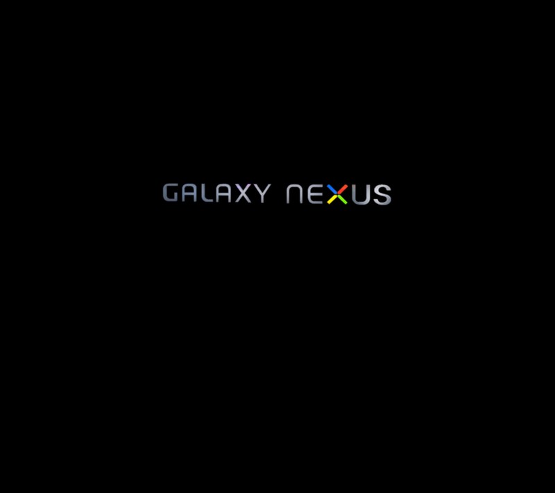 Крупный план мобильного телефона с логотипом galaxy nexus (галактика)