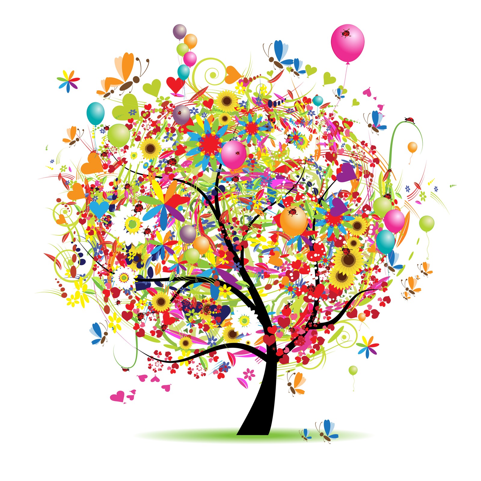 happy birthday, tree, sweet, lovely, love wallpaper