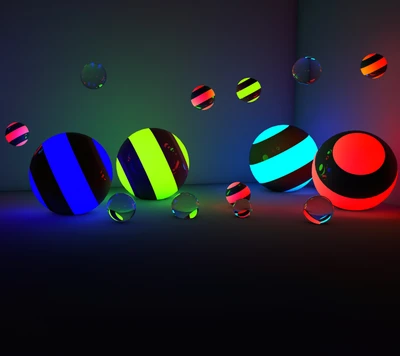 3d, abstract, ball, circle, light