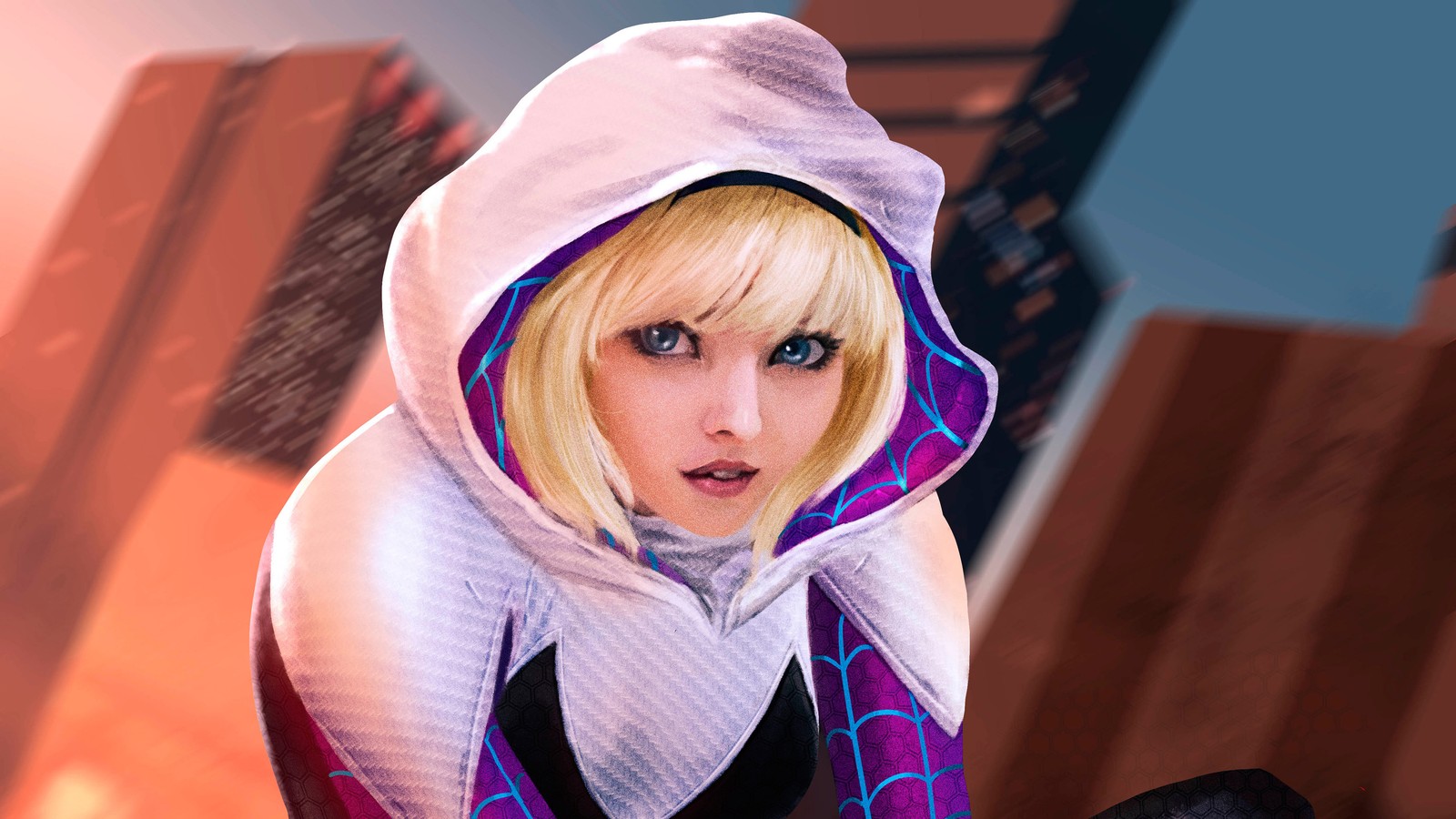 Скачать обои гвен паук, spider gwen, комиксы, marvel comics