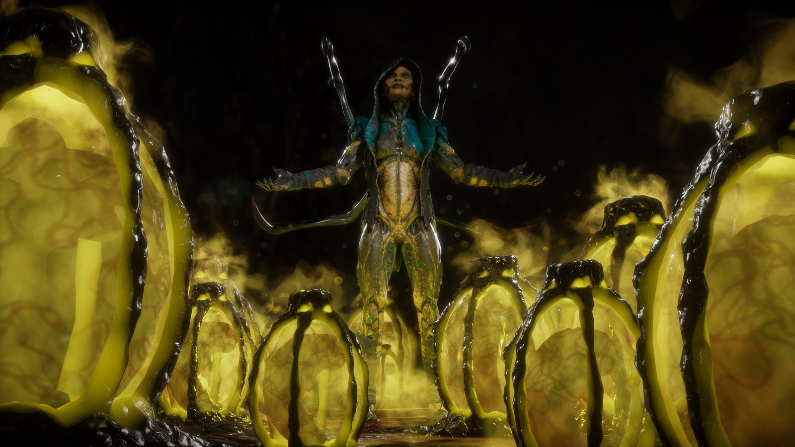 dvorah, mortal kombat 11, video game wallpaper