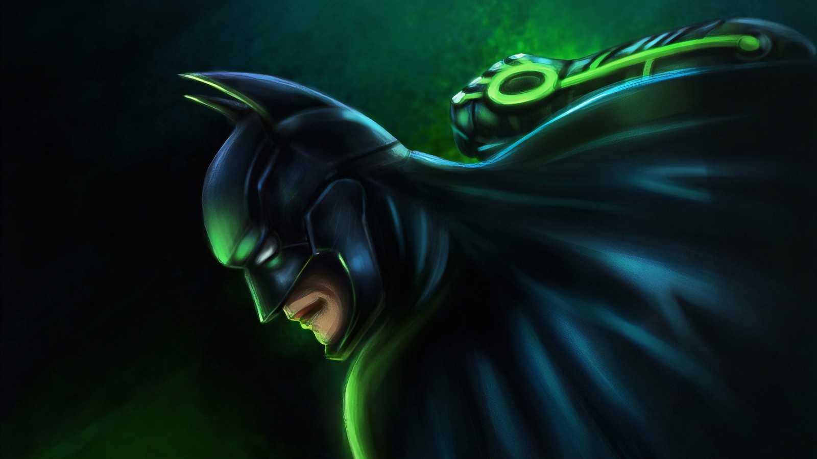 batman, art, superhero, illustration, darkness Download Wallpaper