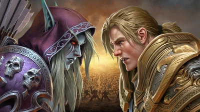 Confrontación de Héroes: Sylvanas Viento Libre vs. Anduin Wrynn en World of Warcraft