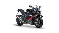 bmw m 1000 rr, fond blanc, motos sportives, 5k, vélos