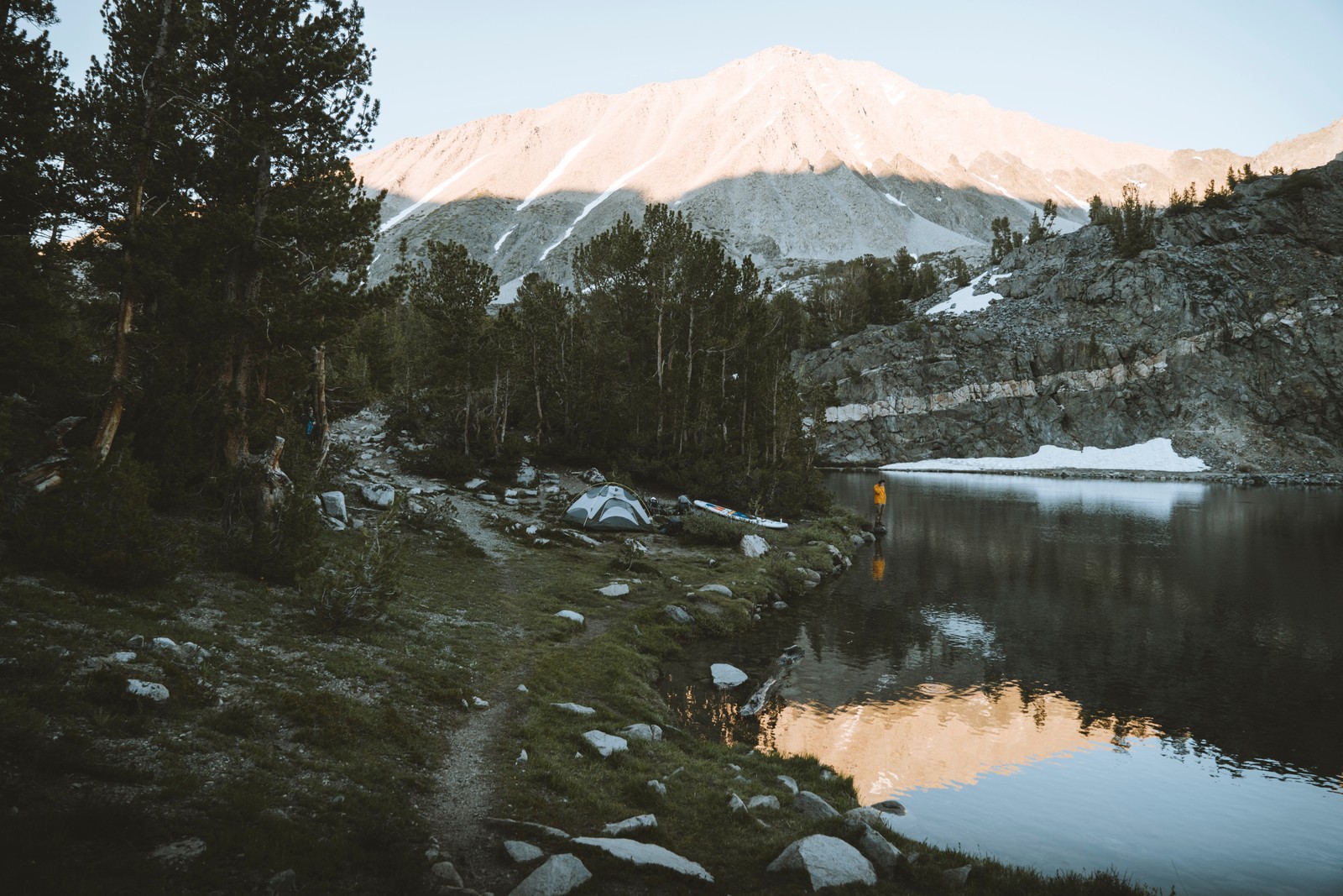 reflection, water, mountain, wilderness, lake wallpaper