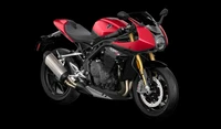 Triumph Speed Triple 1200 RS - Modèle 2021 sur fond noir