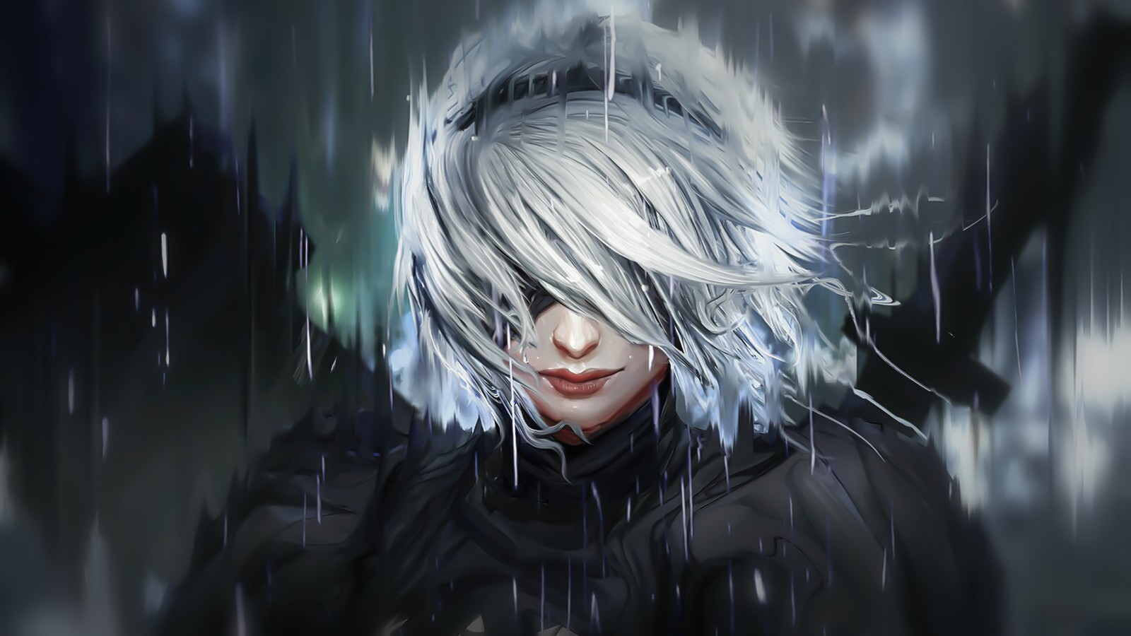 Descargar fondo de pantalla yorha 2b, yorha no 2 tipo b, yorha no 2 type b, nier automata, videojuego