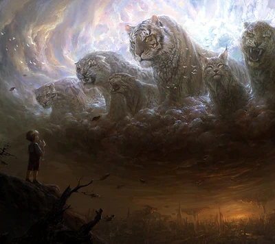 awesome, boy, cats, fantasy, future