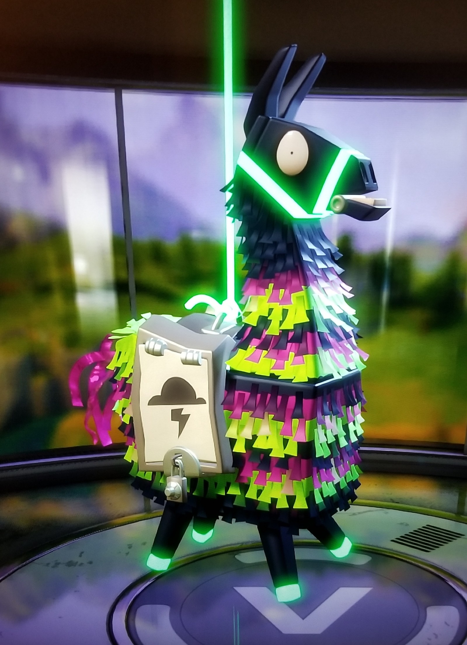 fortnite, in to the storm, llama Download Wallpaper