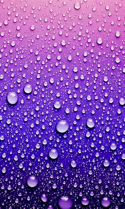 Colorful Abstract Water Drops on Gradient Background