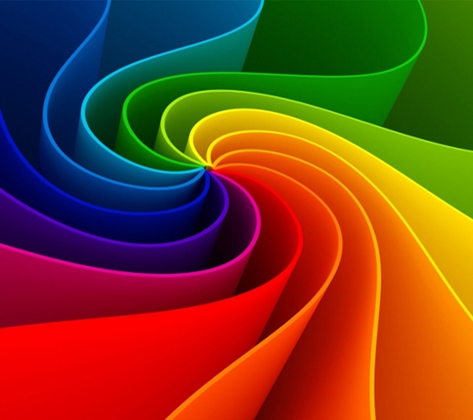 Um close de um fundo colorido com um design espiral (3d, abstrato, colorido, legal, hd)