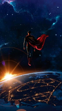 mann aus stahl, superman, atmosphäre, licht, welt