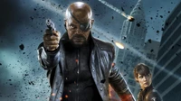 nick fury, the avengers, movie, action film, digital compositing