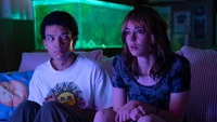 i saw the tv glow, horror, movie, justice smith, brigette wallpaper