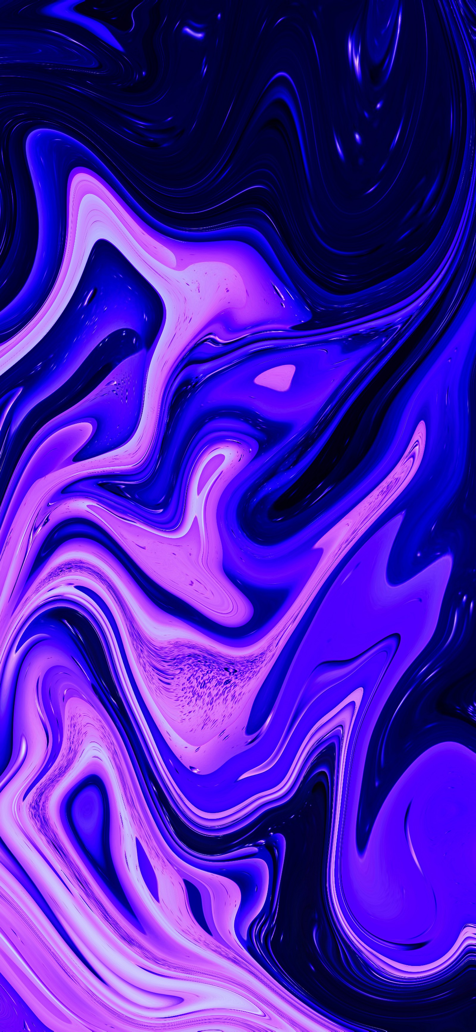 Purple and black abstract painting with a swirly design (purple, azure, violet, liquid, art)