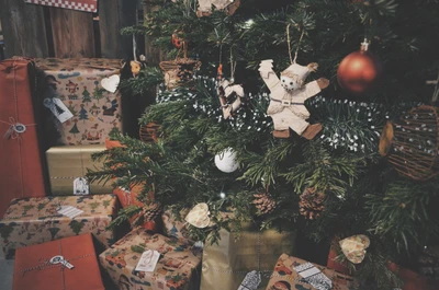 día de navidad, árbol de navidad, adorno de navidad, navidad, naturaleza muerta