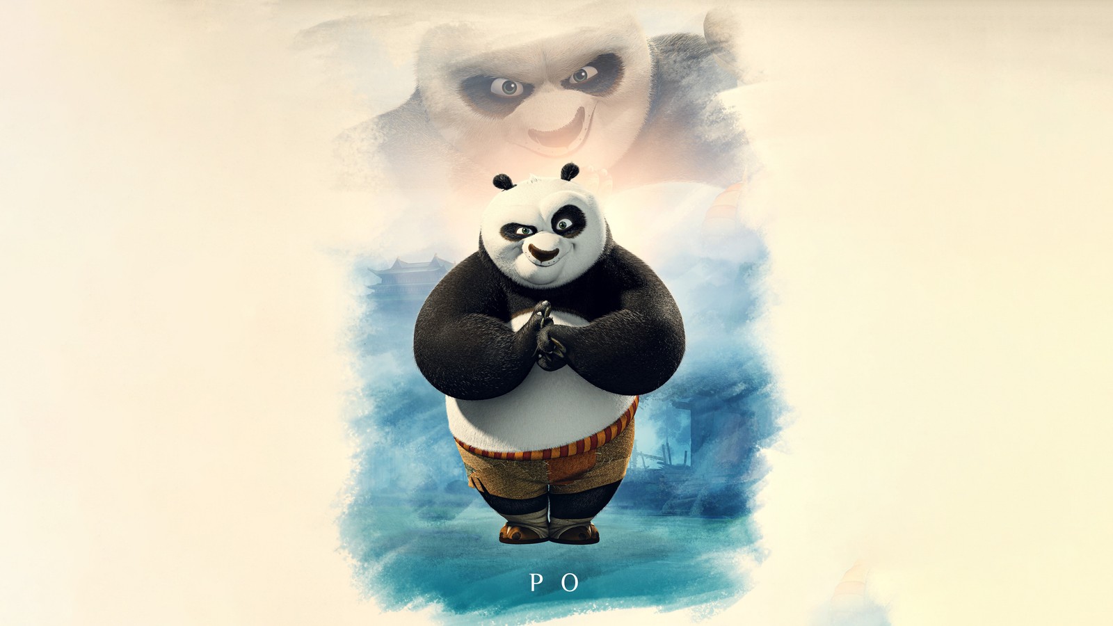 Скачать по кунг фу панда, po kung fu panda, постер, кино, обои 4k бесплатно