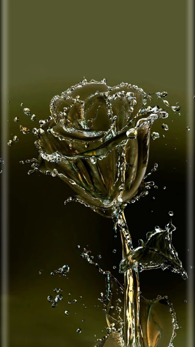 Water-Infused Elegance: The Rose in Motion