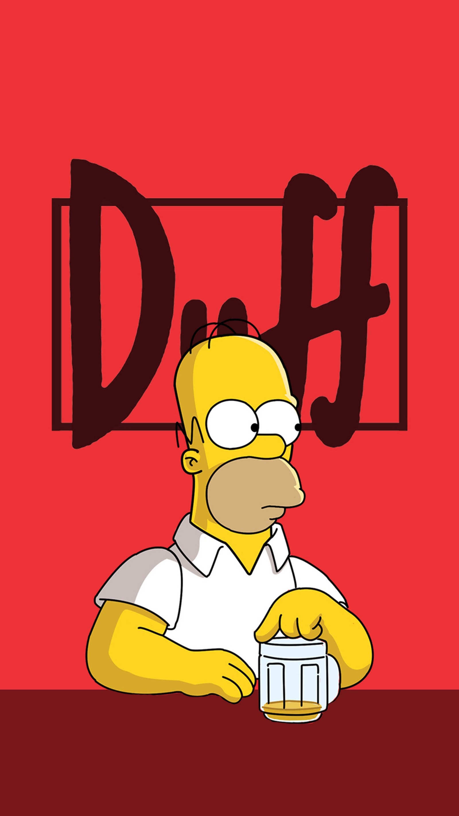 Скачать обои даф, duff, гомер, симпсон, simpson