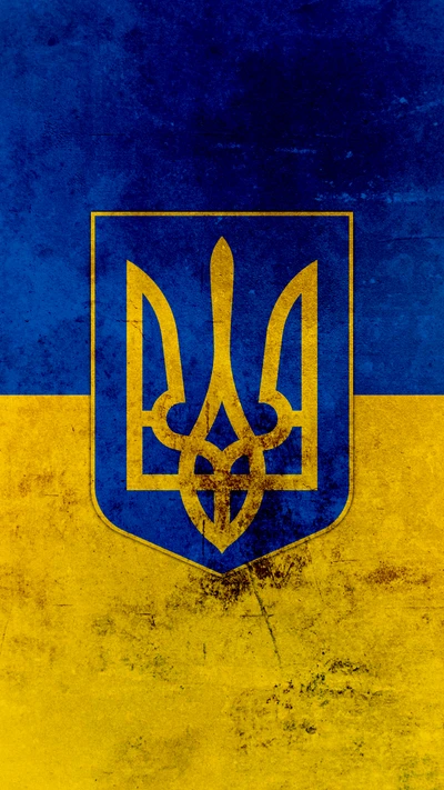 drapeau, grunge, ukraine