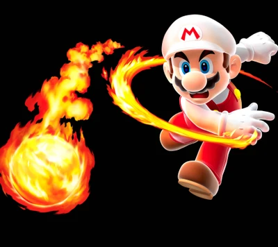 ball, feuer, spiel, mario, mario bros