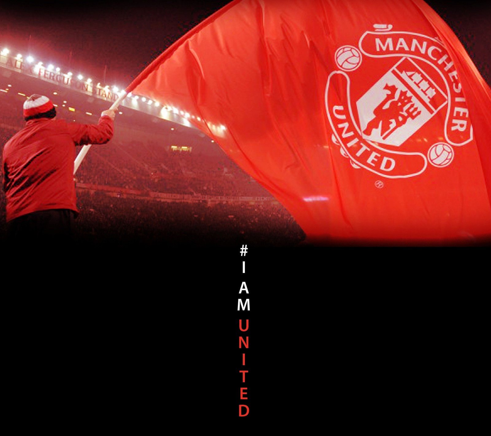 iamunited, manchester, redflag, united Download Wallpaper