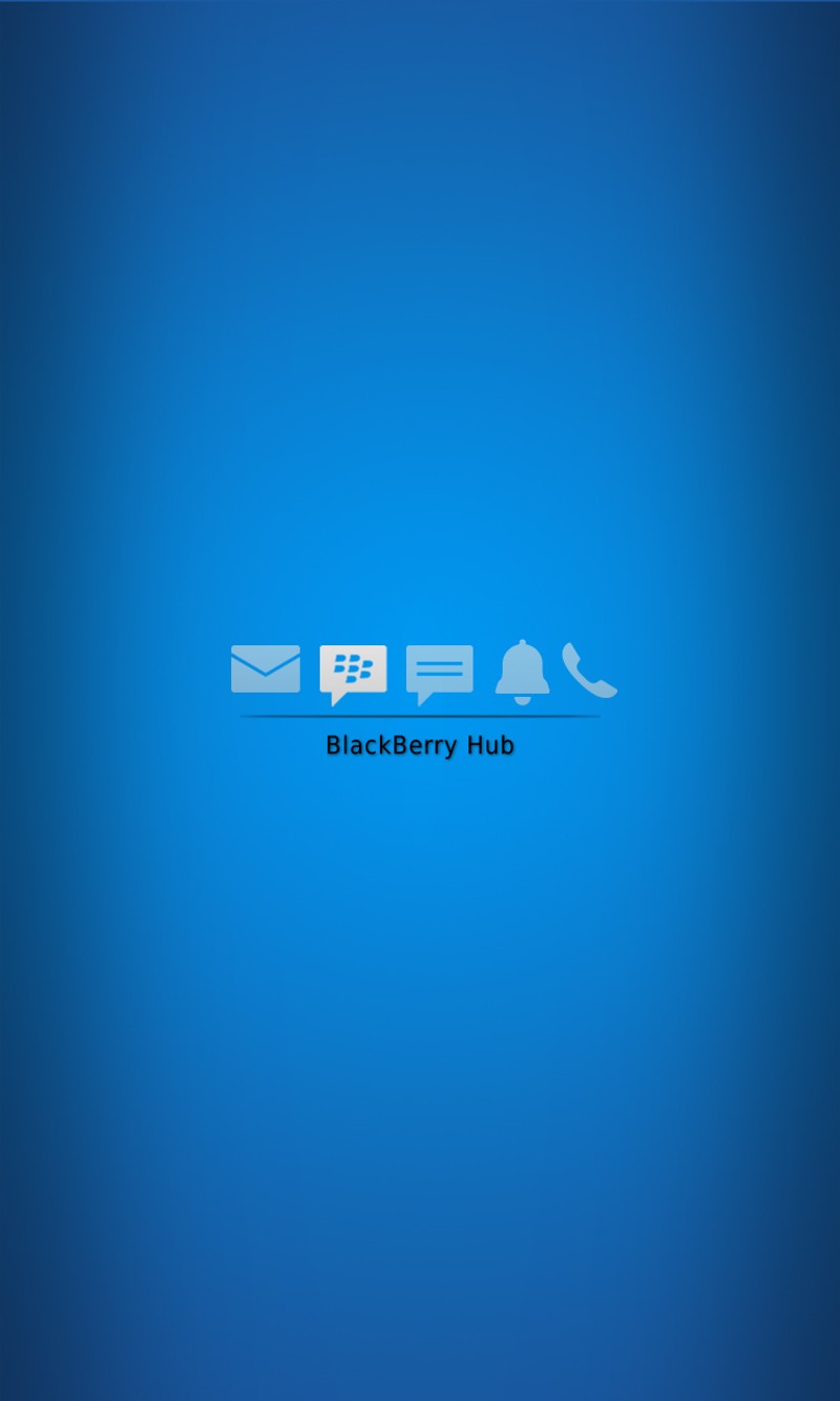 Близкий план мобильного телефона на синем фоне (обои для blackberry 10, blackberry hub, blackberry z10)