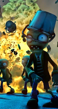 plants, zombies, plants vs zombies wallpaper